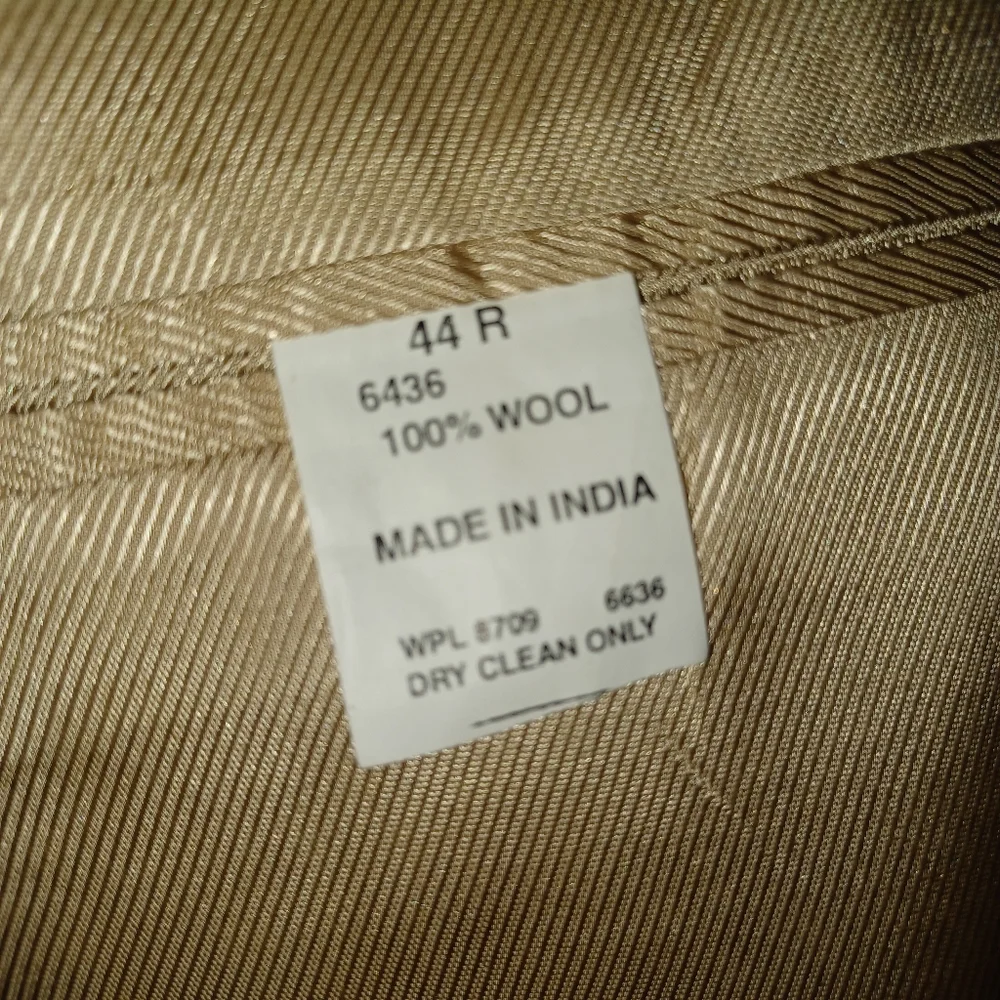 Men's Herringbone Wool Blazer - Brown & Tan